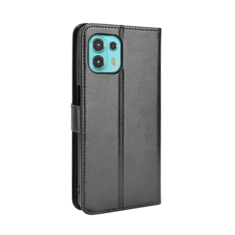 For Motorola Moto Edge 20 Lite Crazy Horse Texture Horizontal Flip Leather Case with Holder & Card Slots & Lanyard