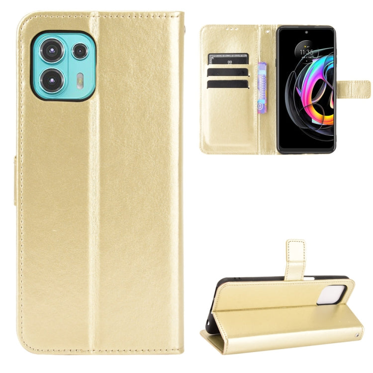 For Motorola Moto Edge 20 Lite Crazy Horse Texture Horizontal Flip Leather Case with Holder & Card Slots & Lanyard