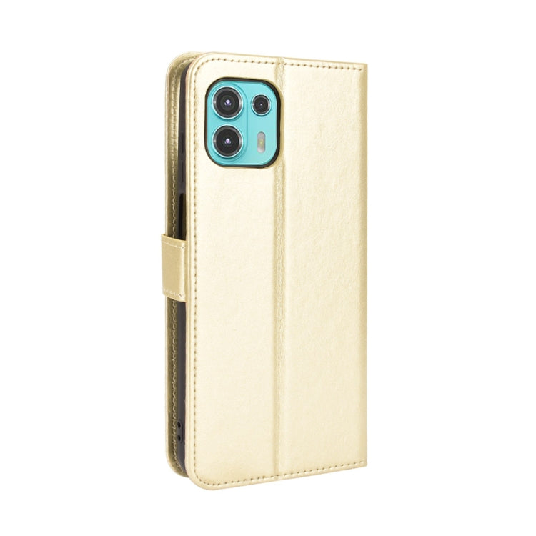 For Motorola Moto Edge 20 Lite Crazy Horse Texture Horizontal Flip Leather Case with Holder & Card Slots & Lanyard