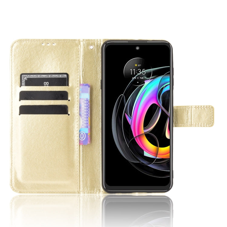 For Motorola Moto Edge 20 Lite Crazy Horse Texture Horizontal Flip Leather Case with Holder & Card Slots & Lanyard