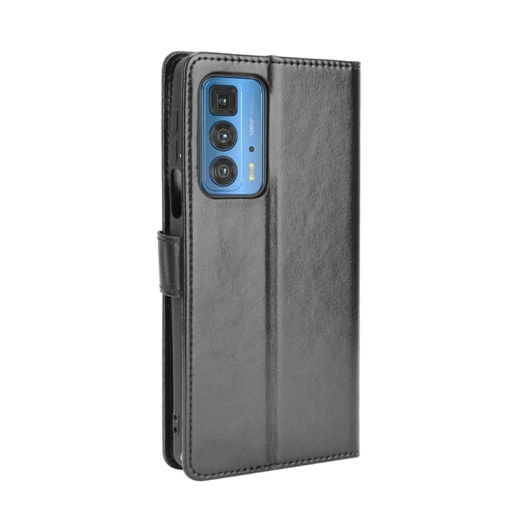 For Motorola Moto Edge 20 Pro / Edge S Pro Crazy Horse Texture Horizontal Flip Leather Case with Holder & Card Slots & Lanyard