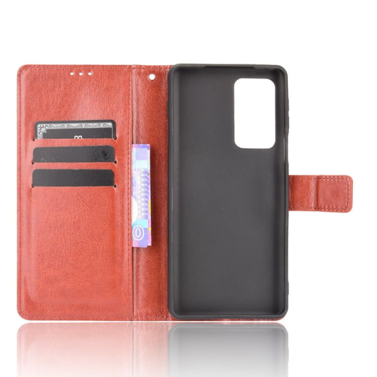 For Motorola Moto Edge 20 Pro / Edge S Pro Crazy Horse Texture Horizontal Flip Leather Case with Holder & Card Slots & Lanyard
