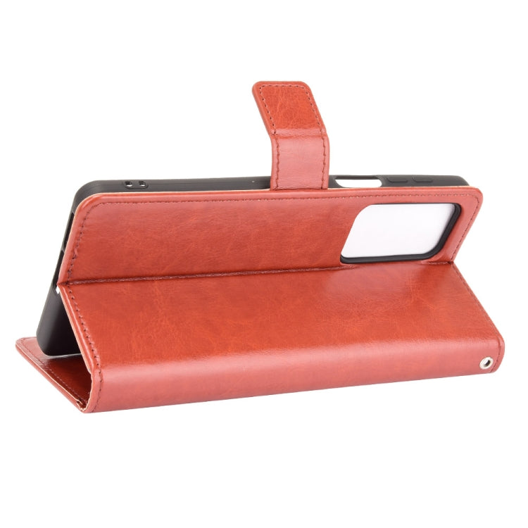 For Motorola Moto Edge 20 Pro / Edge S Pro Crazy Horse Texture Horizontal Flip Leather Case with Holder & Card Slots & Lanyard
