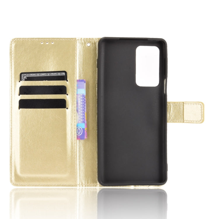 For Motorola Moto Edge 20 Pro / Edge S Pro Crazy Horse Texture Horizontal Flip Leather Case with Holder & Card Slots & Lanyard