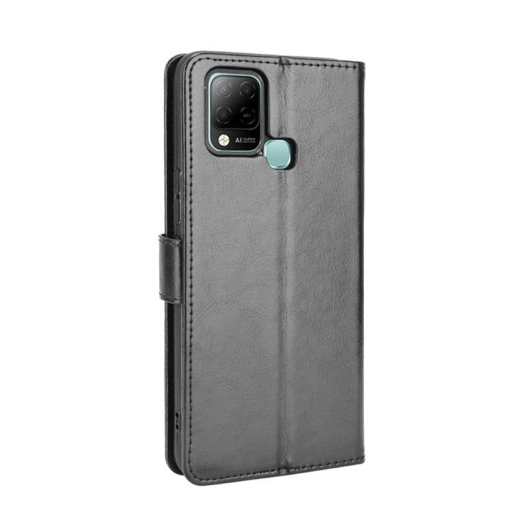 For Infinix Hot 10s X689 Crazy Horse Texture Horizontal Flip Leather Case with Holder & Card Slots & Lanyard