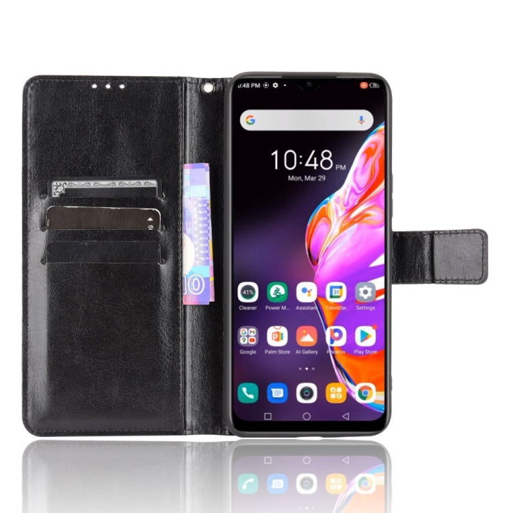 For Infinix Hot 10s X689 Crazy Horse Texture Horizontal Flip Leather Case with Holder & Card Slots & Lanyard