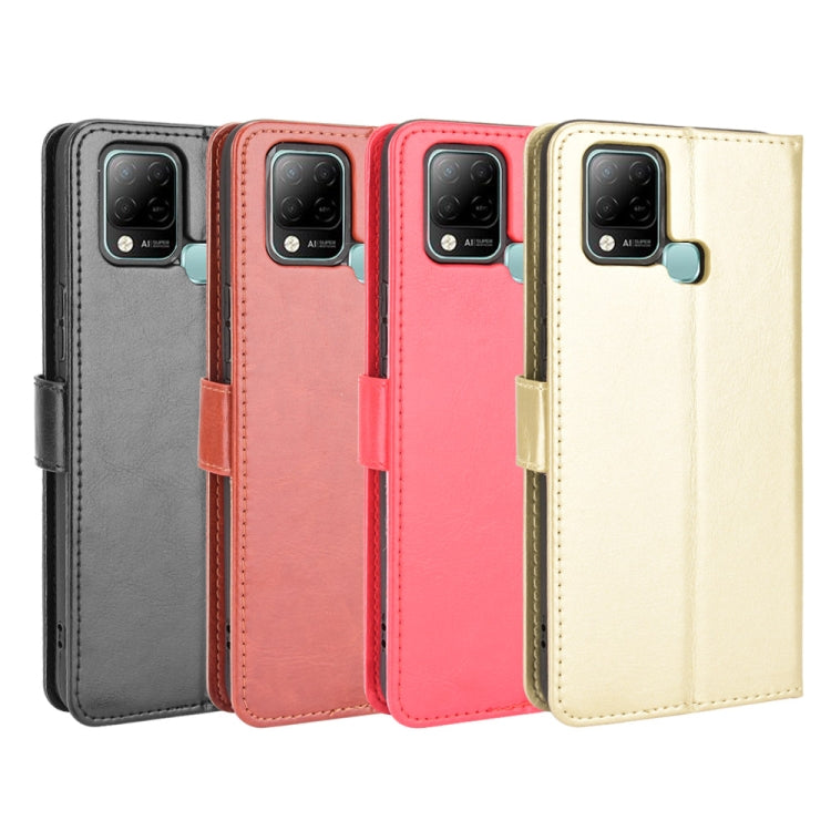 For Infinix Hot 10s X689 Crazy Horse Texture Horizontal Flip Leather Case with Holder & Card Slots & Lanyard