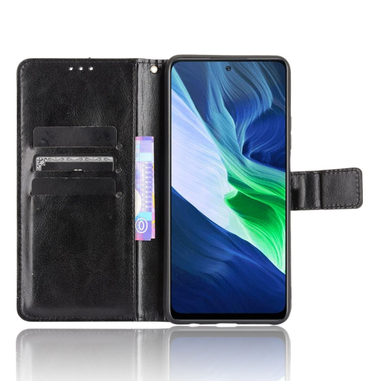 For Infinix Note 10 Pro Crazy Horse Texture Horizontal Flip Leather Case with Holder & Card Slots & Lanyard