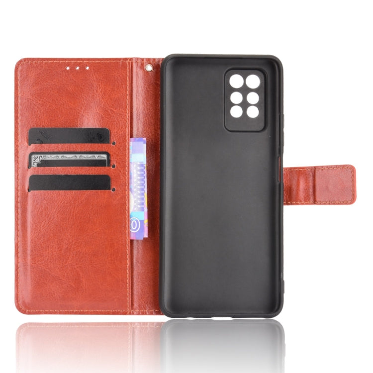 For Infinix Note 10 Pro Crazy Horse Texture Horizontal Flip Leather Case with Holder & Card Slots & Lanyard