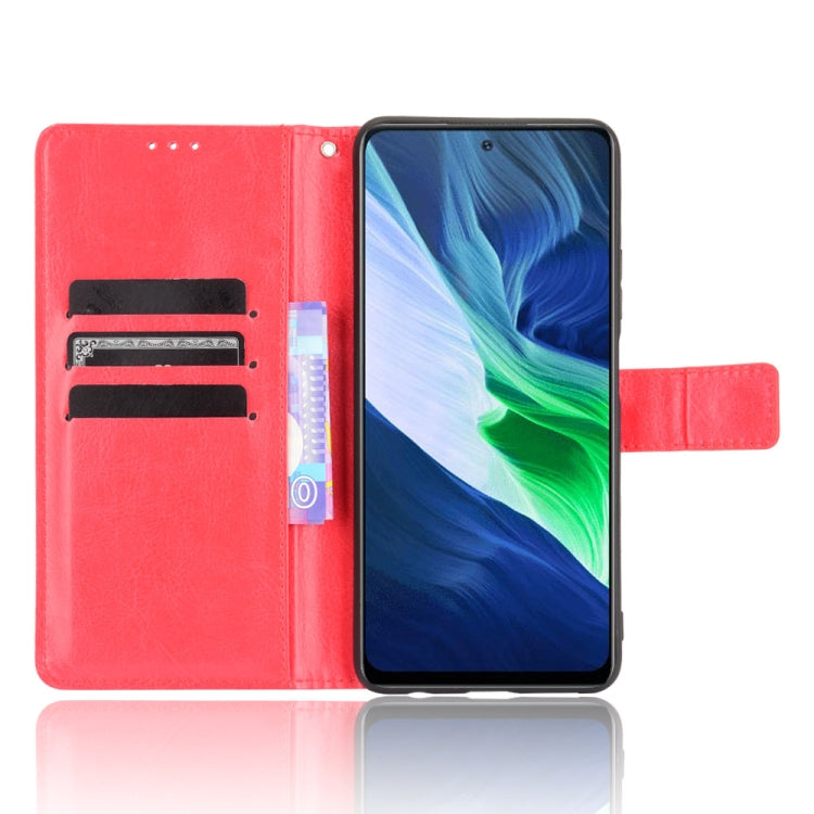 For Infinix Note 10 Pro Crazy Horse Texture Horizontal Flip Leather Case with Holder & Card Slots & Lanyard