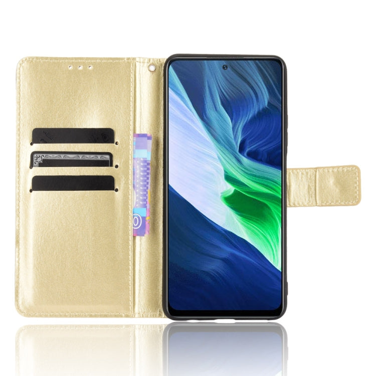 For Infinix Note 10 Pro Crazy Horse Texture Horizontal Flip Leather Case with Holder & Card Slots & Lanyard