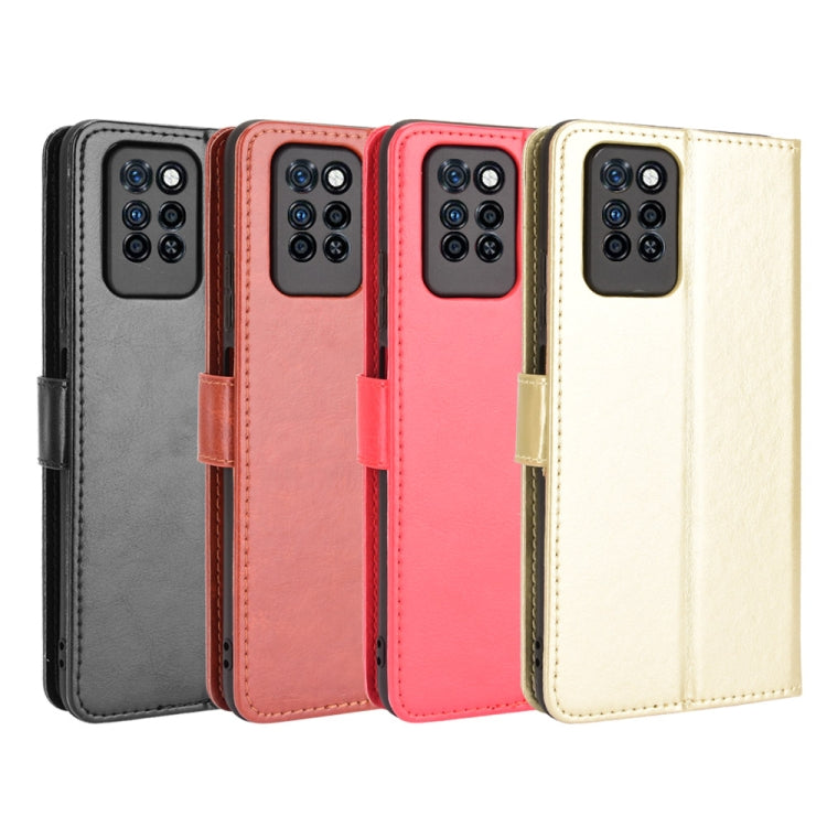 For Infinix Note 10 Pro Crazy Horse Texture Horizontal Flip Leather Case with Holder & Card Slots & Lanyard