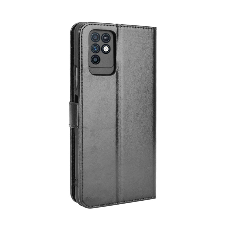 For Infinix Note 10 Crazy Horse Texture Horizontal Flip Leather Case with Holder & Card Slots & Lanyard