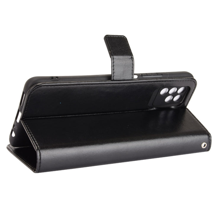 For Infinix Note 10 Crazy Horse Texture Horizontal Flip Leather Case with Holder & Card Slots & Lanyard
