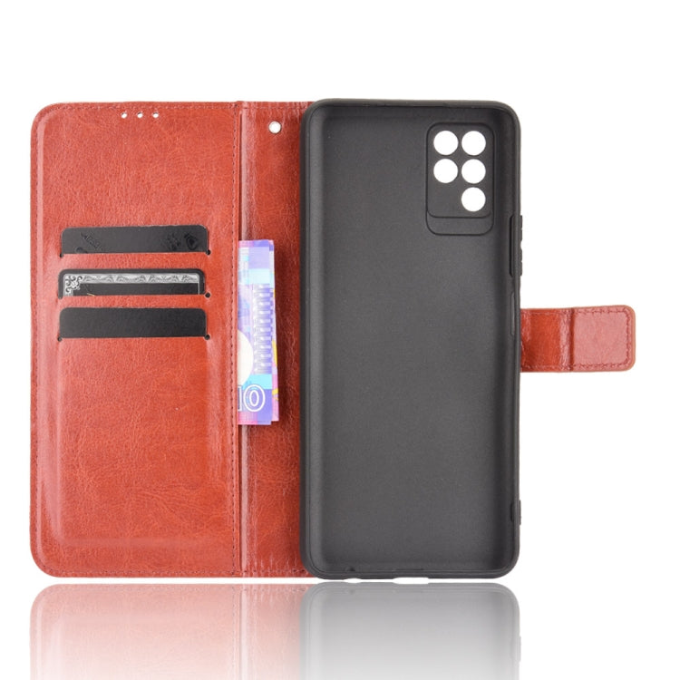 For Infinix Note 10 Crazy Horse Texture Horizontal Flip Leather Case with Holder & Card Slots & Lanyard