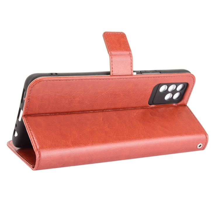 For Infinix Note 10 Crazy Horse Texture Horizontal Flip Leather Case with Holder & Card Slots & Lanyard