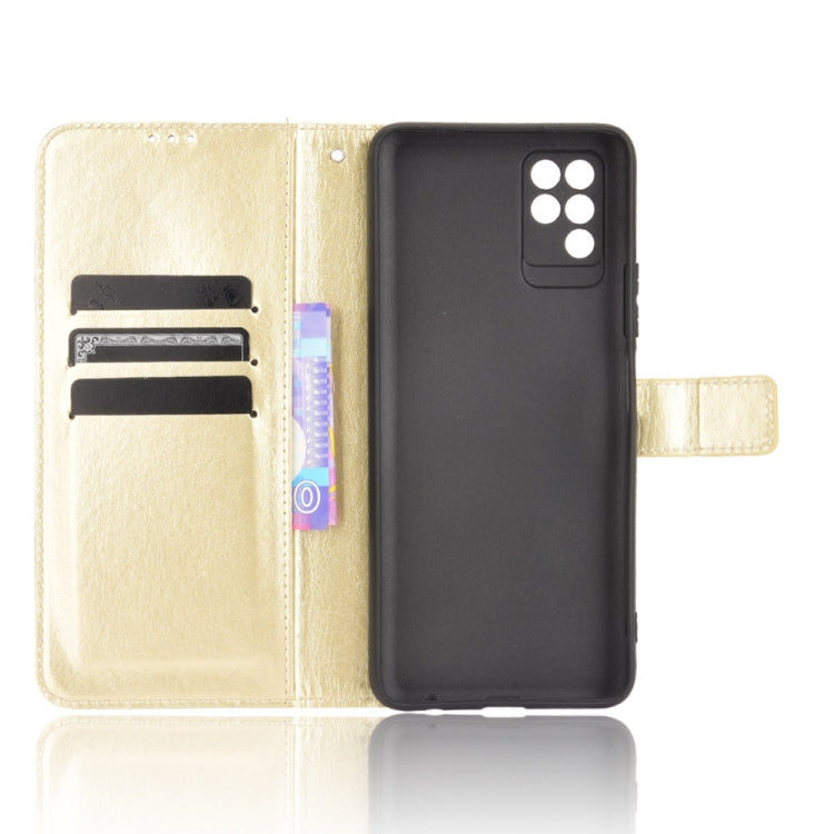 For Infinix Note 10 Crazy Horse Texture Horizontal Flip Leather Case with Holder & Card Slots & Lanyard