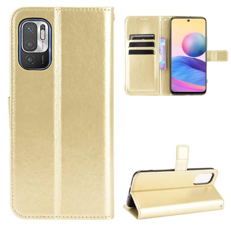 For Xiaomi Redmi Note 10 JP Version Crazy Horse Texture Horizontal Flip Leather Case with Holder & Card Slots & Lanyard
