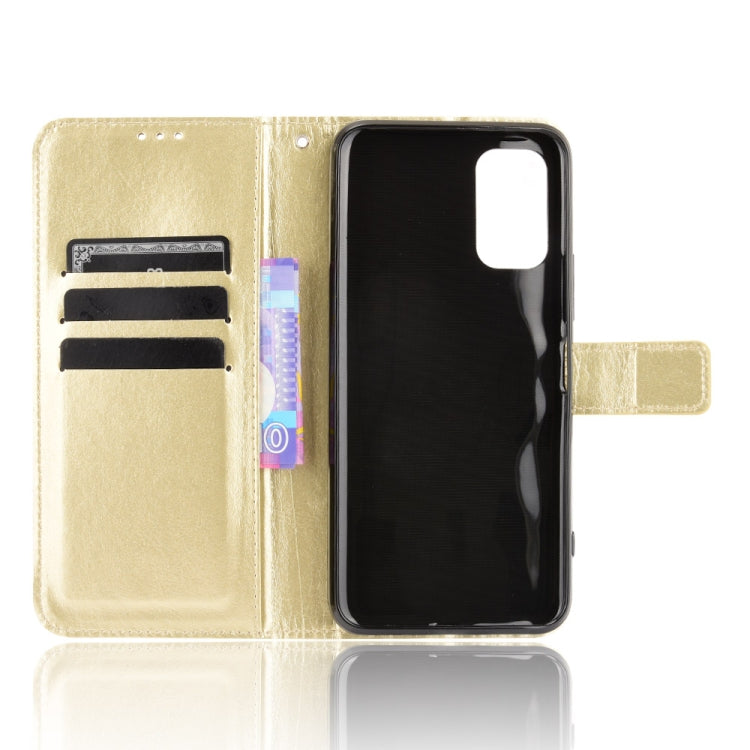 For Xiaomi Redmi Note 10 JP Version Crazy Horse Texture Horizontal Flip Leather Case with Holder & Card Slots & Lanyard
