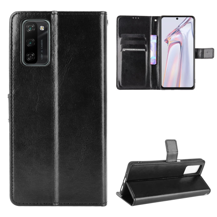 For Blackview A100 Crazy Horse Texture Horizontal Flip Leather Case with Holder & Card Slots & Lanyard