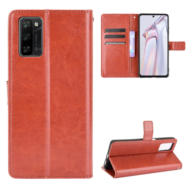 For Blackview A100 Crazy Horse Texture Horizontal Flip Leather Case with Holder & Card Slots & Lanyard