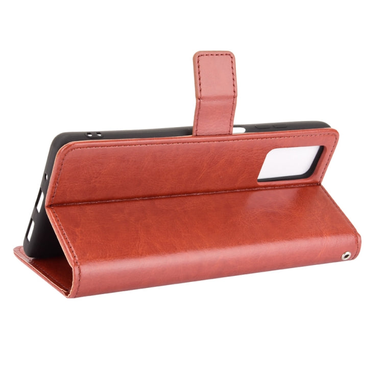 For Blackview A100 Crazy Horse Texture Horizontal Flip Leather Case with Holder & Card Slots & Lanyard