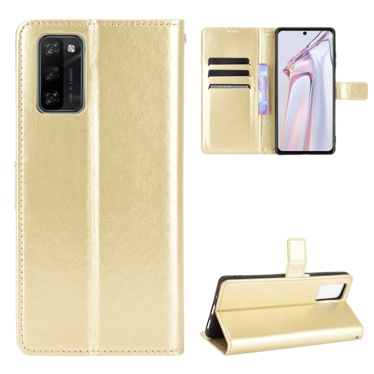 For Blackview A100 Crazy Horse Texture Horizontal Flip Leather Case with Holder & Card Slots & Lanyard