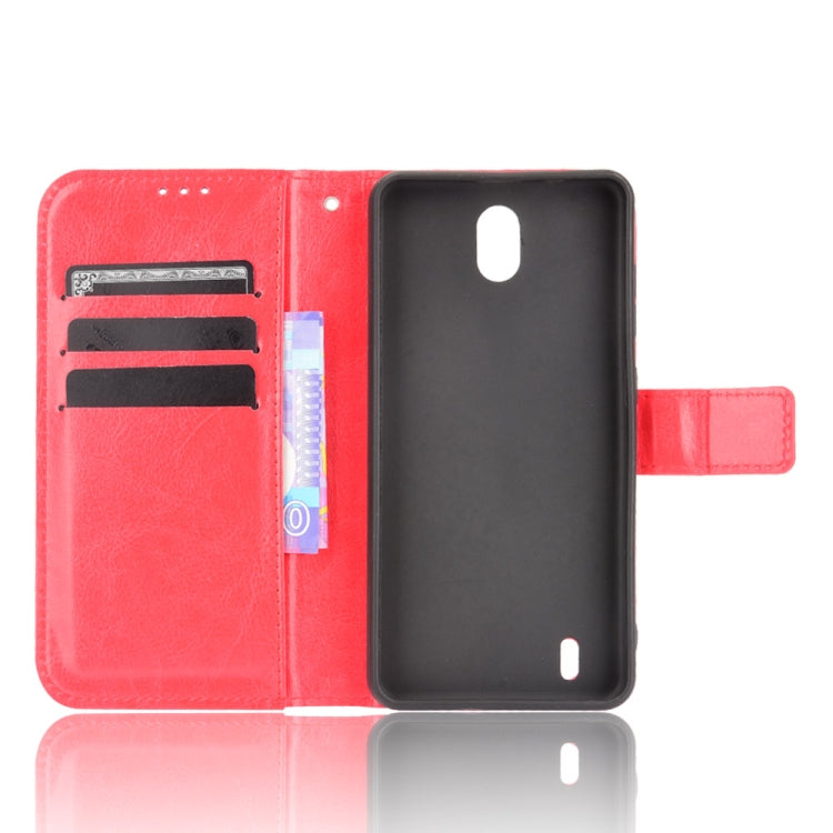 For Nokia C01 Plus Crazy Horse Texture Horizontal Flip Leather Case with Holder & Card Slots & Lanyard