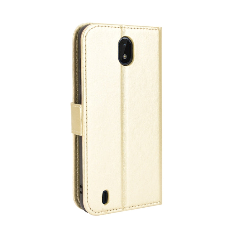 For Nokia C01 Plus Crazy Horse Texture Horizontal Flip Leather Case with Holder & Card Slots & Lanyard