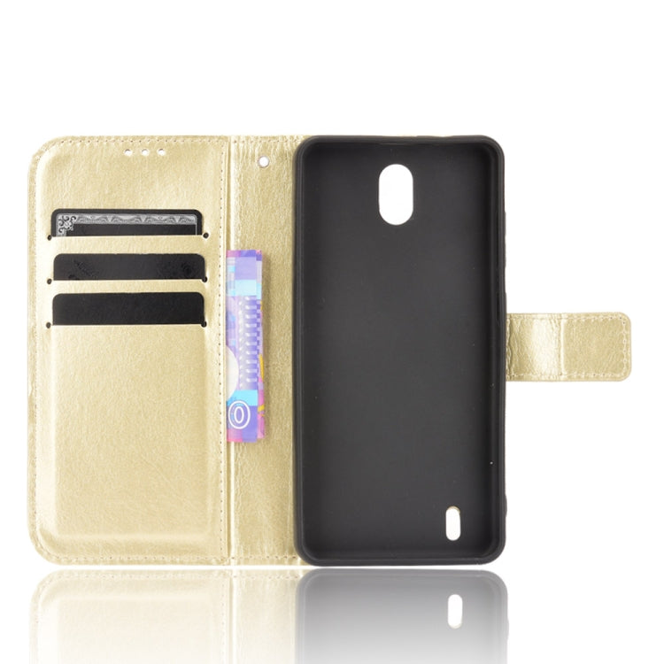 For Nokia C01 Plus Crazy Horse Texture Horizontal Flip Leather Case with Holder & Card Slots & Lanyard