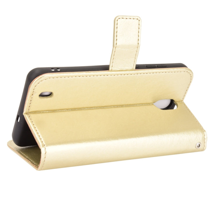 For Nokia C01 Plus Crazy Horse Texture Horizontal Flip Leather Case with Holder & Card Slots & Lanyard