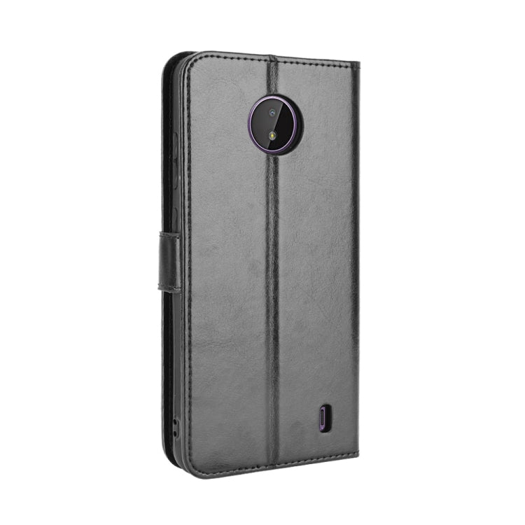 For Nokia C10 / C20 Crazy Horse Texture Horizontal Flip Leather Case with Holder & Card Slots & Lanyard