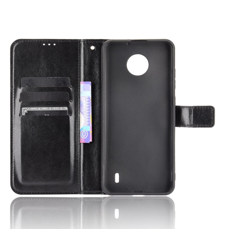 For Nokia C10 / C20 Crazy Horse Texture Horizontal Flip Leather Case with Holder & Card Slots & Lanyard