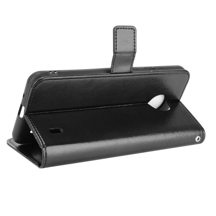 For Nokia C10 / C20 Crazy Horse Texture Horizontal Flip Leather Case with Holder & Card Slots & Lanyard