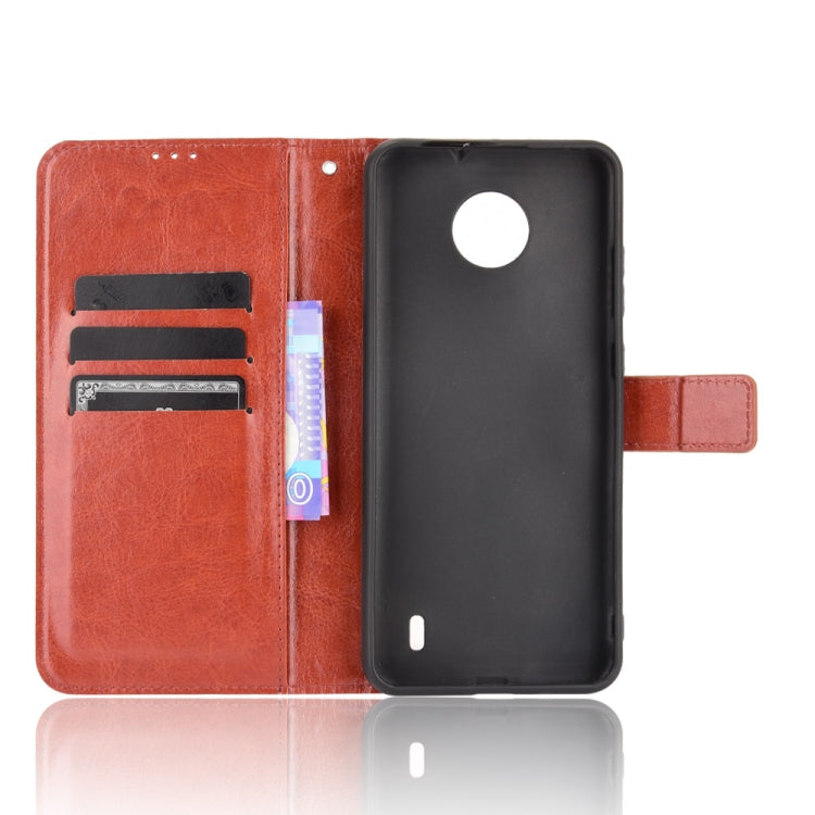 For Nokia C10 / C20 Crazy Horse Texture Horizontal Flip Leather Case with Holder & Card Slots & Lanyard