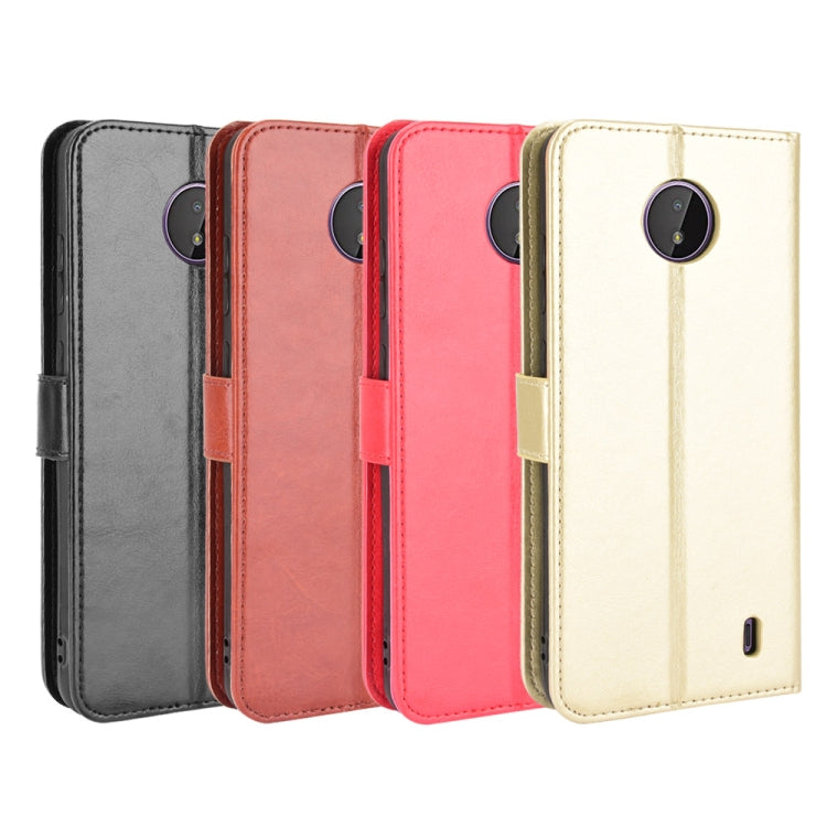For Nokia C10 / C20 Crazy Horse Texture Horizontal Flip Leather Case with Holder & Card Slots & Lanyard