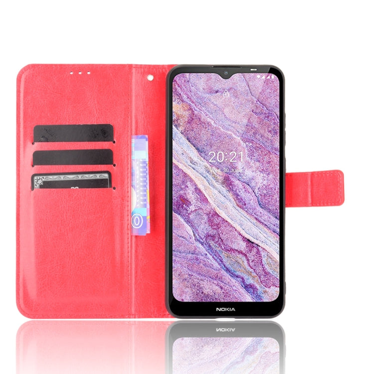 For Nokia C10 / C20 Crazy Horse Texture Horizontal Flip Leather Case with Holder & Card Slots & Lanyard