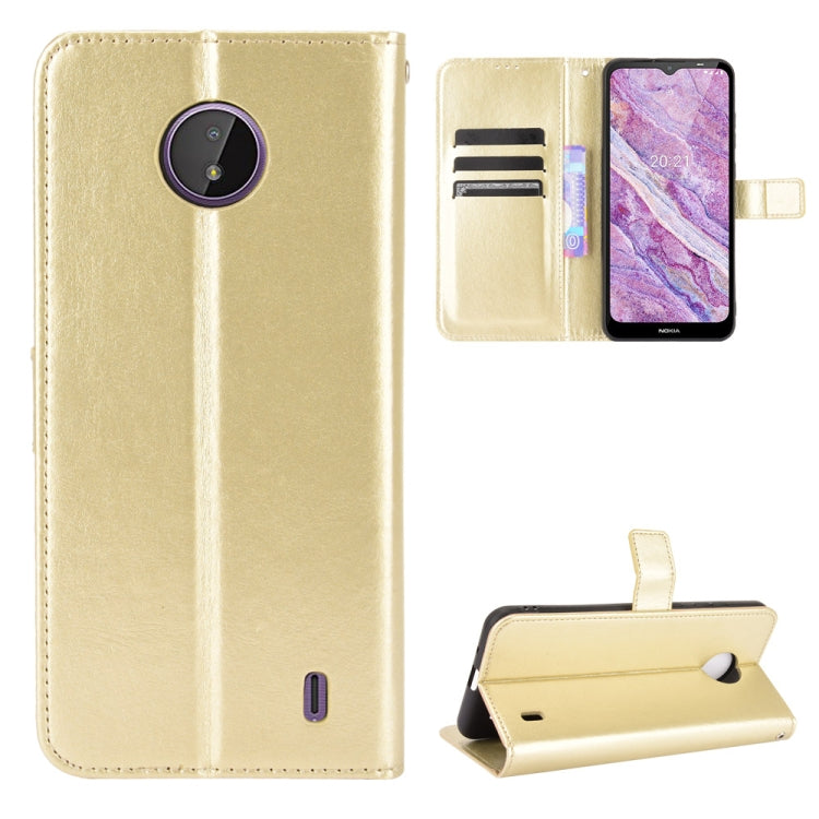 For Nokia C10 / C20 Crazy Horse Texture Horizontal Flip Leather Case with Holder & Card Slots & Lanyard