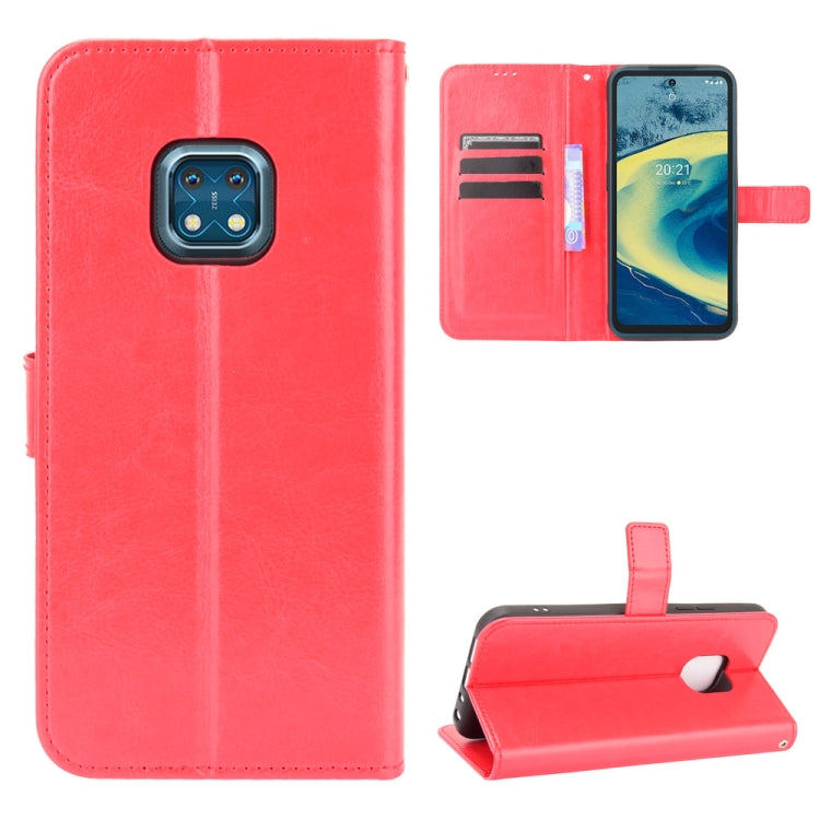 For Nokia XR20 Crazy Horse Texture Horizontal Flip Leather Case with Holder & Card Slots & Lanyard