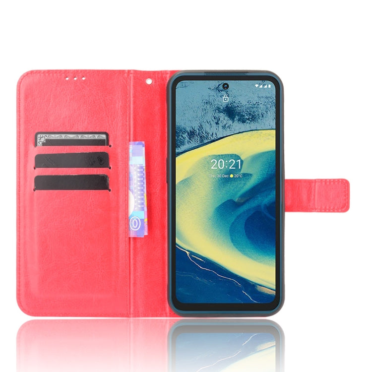 For Nokia XR20 Crazy Horse Texture Horizontal Flip Leather Case with Holder & Card Slots & Lanyard