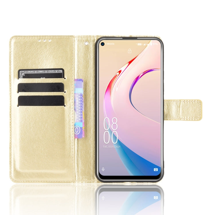For Oukitel C21 Pro Crazy Horse Texture Horizontal Flip Leather Case with Holder & Card Slots & Lanyard