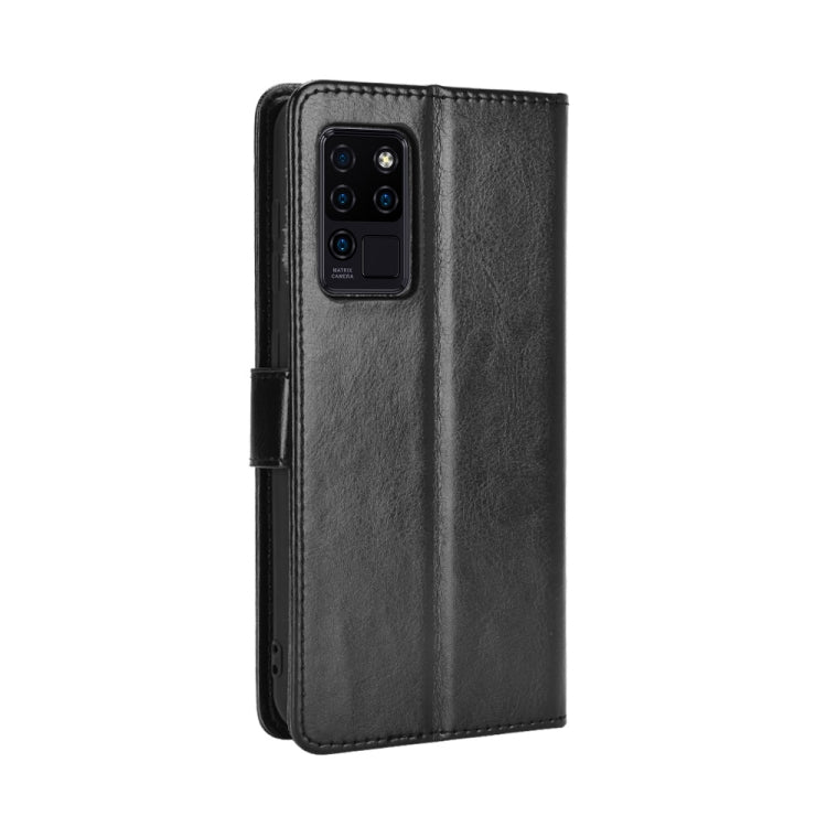 For Oukitel C21 Crazy Horse Texture Horizontal Flip Leather Case with Holder & Card Slots & Lanyard
