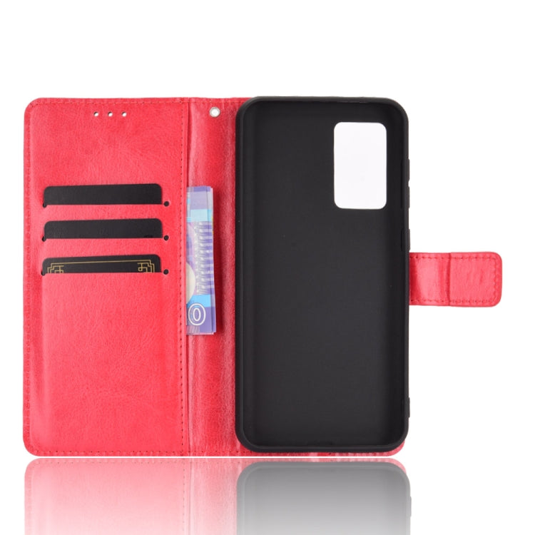 For Oukitel C21 Crazy Horse Texture Horizontal Flip Leather Case with Holder & Card Slots & Lanyard