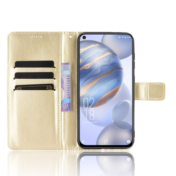 For Oukitel C21 Crazy Horse Texture Horizontal Flip Leather Case with Holder & Card Slots & Lanyard