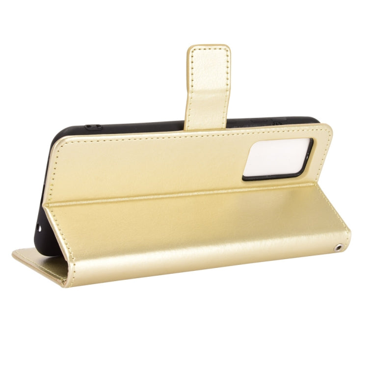For Oukitel C21 Crazy Horse Texture Horizontal Flip Leather Case with Holder & Card Slots & Lanyard