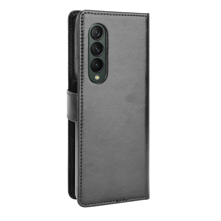 For Samsung Galaxy Z Fold3 5G Crazy Horse Texture Horizontal Flip Leather Case with Holder & Card Slots & Lanyard