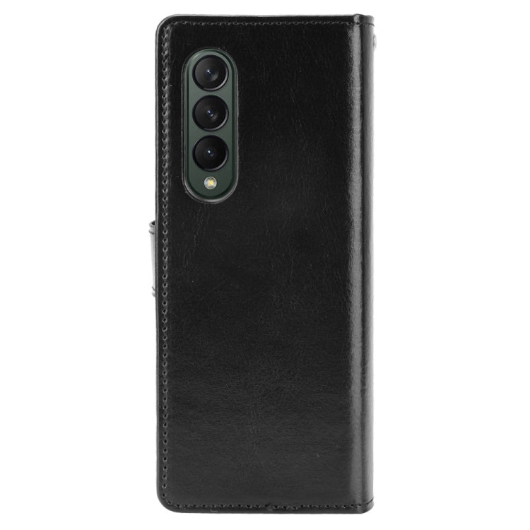 For Samsung Galaxy Z Fold3 5G Crazy Horse Texture Horizontal Flip Leather Case with Holder & Card Slots & Lanyard