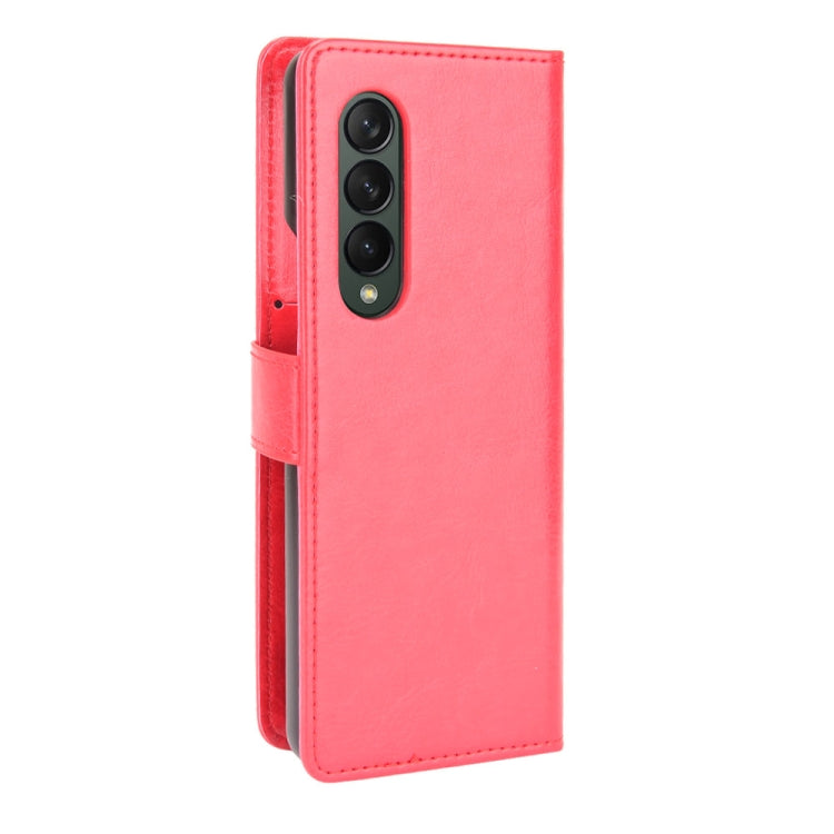 For Samsung Galaxy Z Fold3 5G Crazy Horse Texture Horizontal Flip Leather Case with Holder & Card Slots & Lanyard