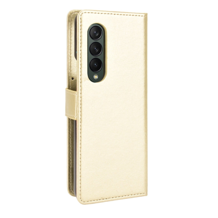 For Samsung Galaxy Z Fold3 5G Crazy Horse Texture Horizontal Flip Leather Case with Holder & Card Slots & Lanyard