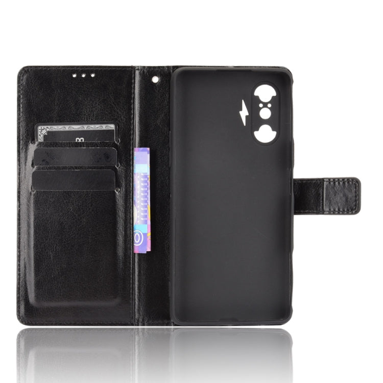 For Xiaomi Poco F3 GT Crazy Horse Texture Horizontal Flip Leather Case with Holder & Card Slots & Lanyard